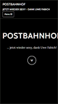 Mobile Screenshot of postbahnhof.de